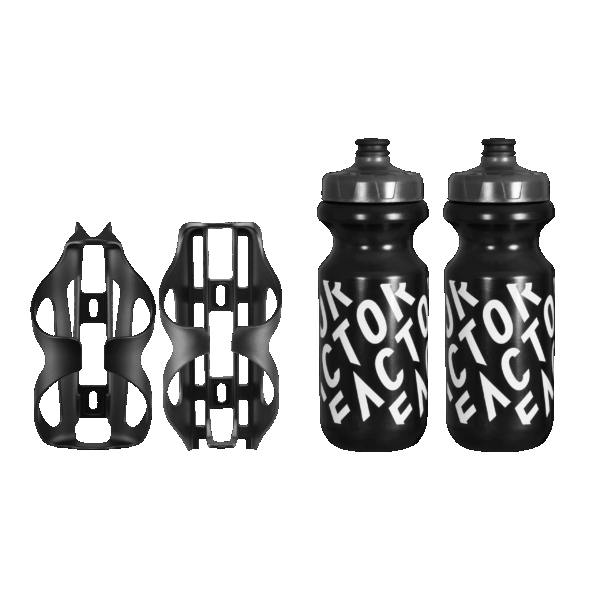 FACTOR WATER BOTTLES & BLACK INC AERO CAGES SET